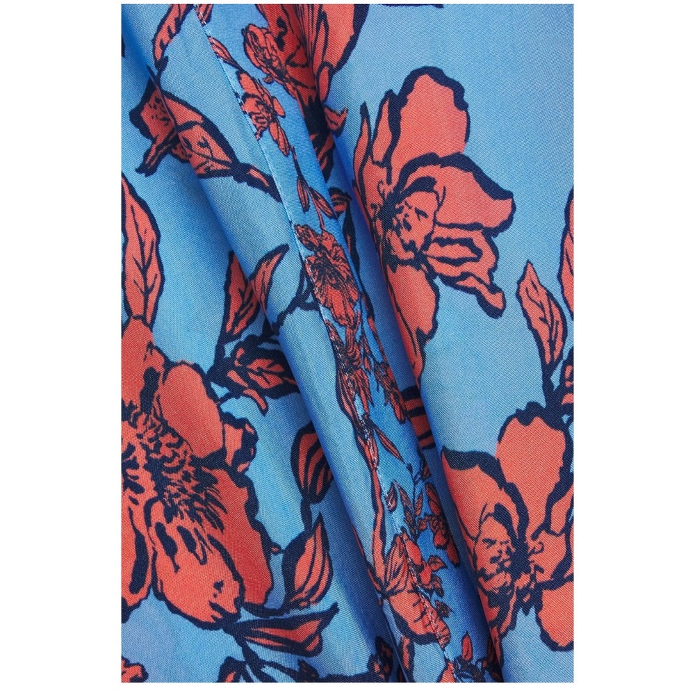 Alice + Olivia Floral-print Cupro Mini Shirt Dress - Picture 4 of 9